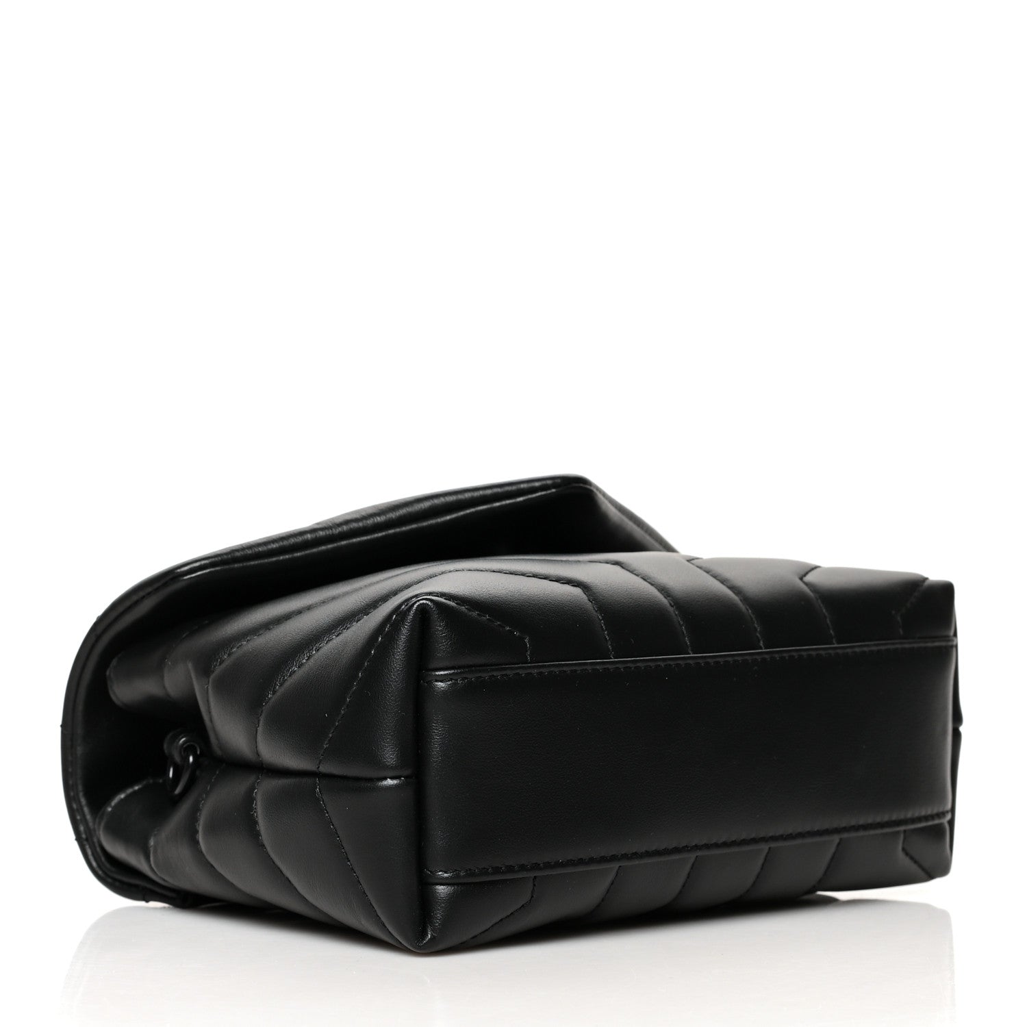 Saint Laurent Calfskin Y Quilted Monogram Toy Loulou Crossbody Bag Black 4 of 12