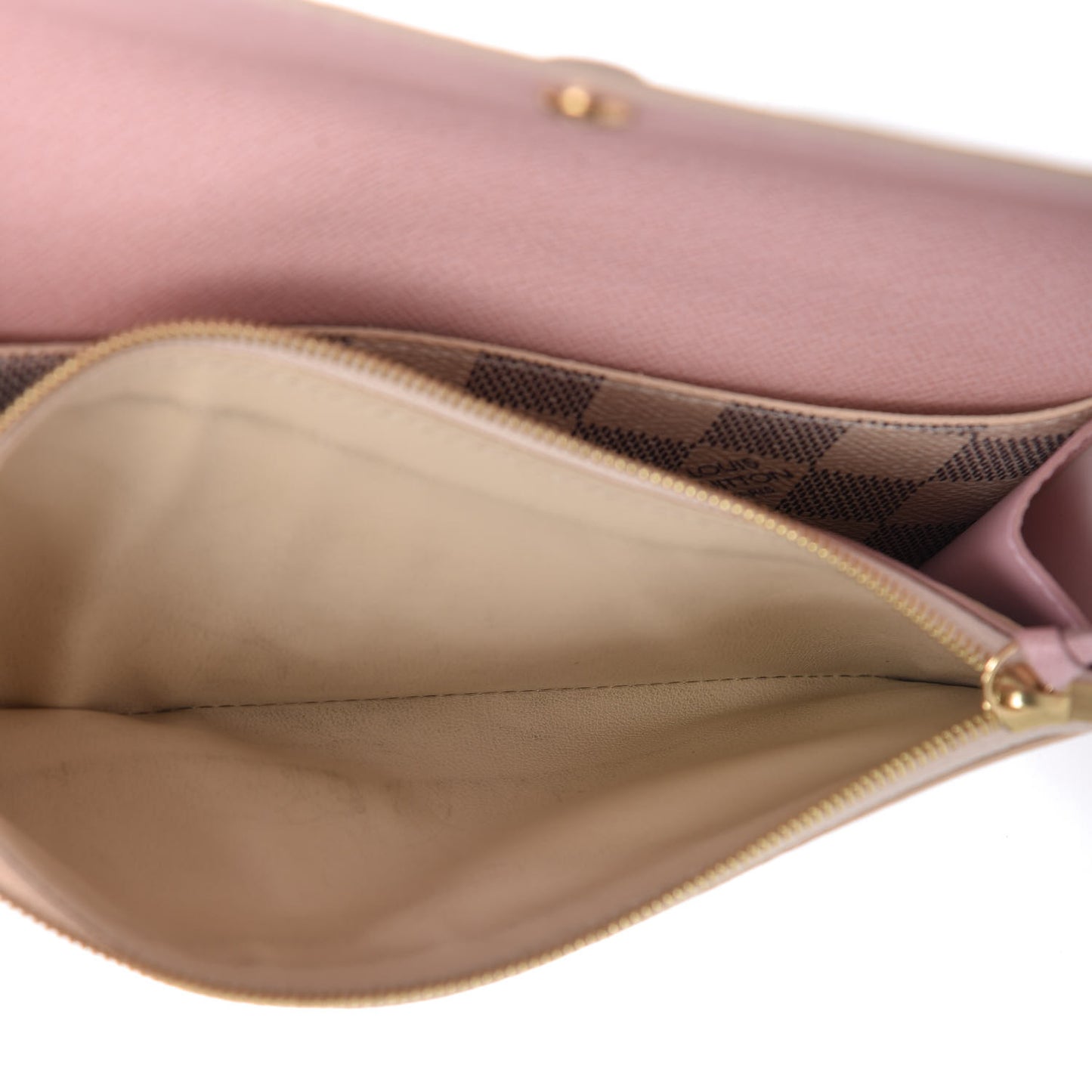 Damier Azur Emilie Wallet Rose Ballerine