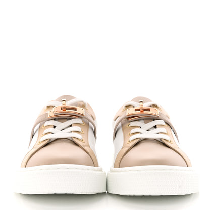 Hermes Calfskin Day Sneakers 37 Multicolor White 2 of 15