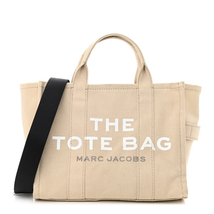 Marc Jacobs Cotton Canvas Medium The Traveler Tote Bag Beige 1 of 15