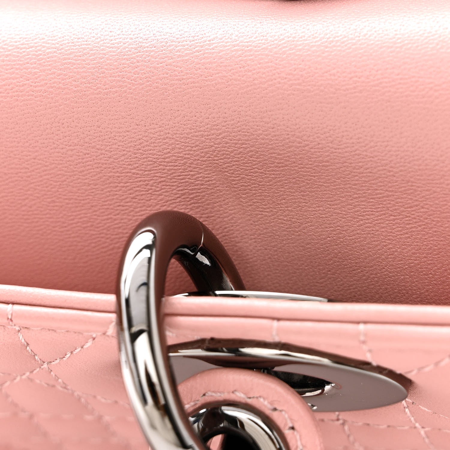 Christian Dior Lambskin Cannage Medium Lady D-Joy Old Rose 11 of 13