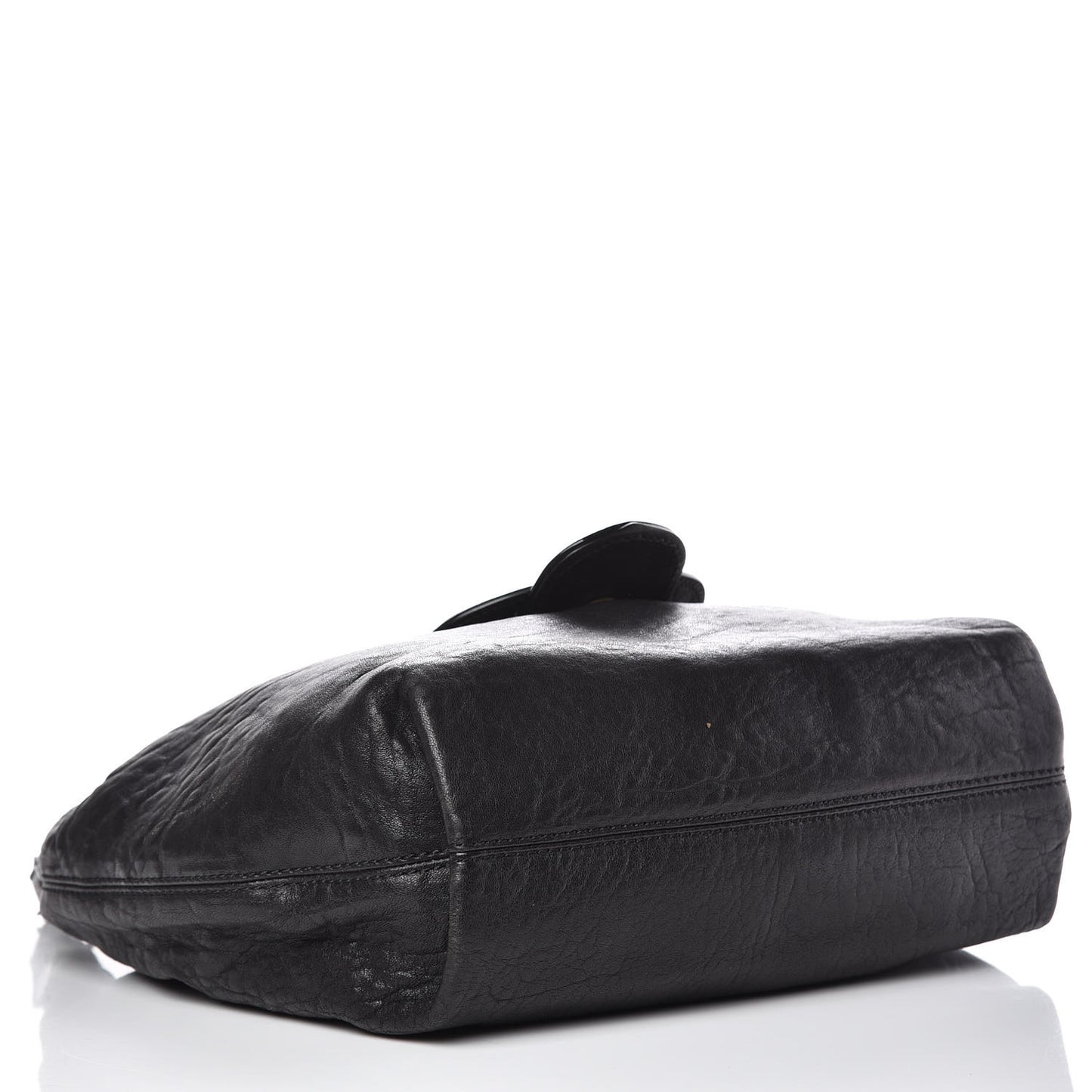 Nappa Patent B Buckle Hobo Black