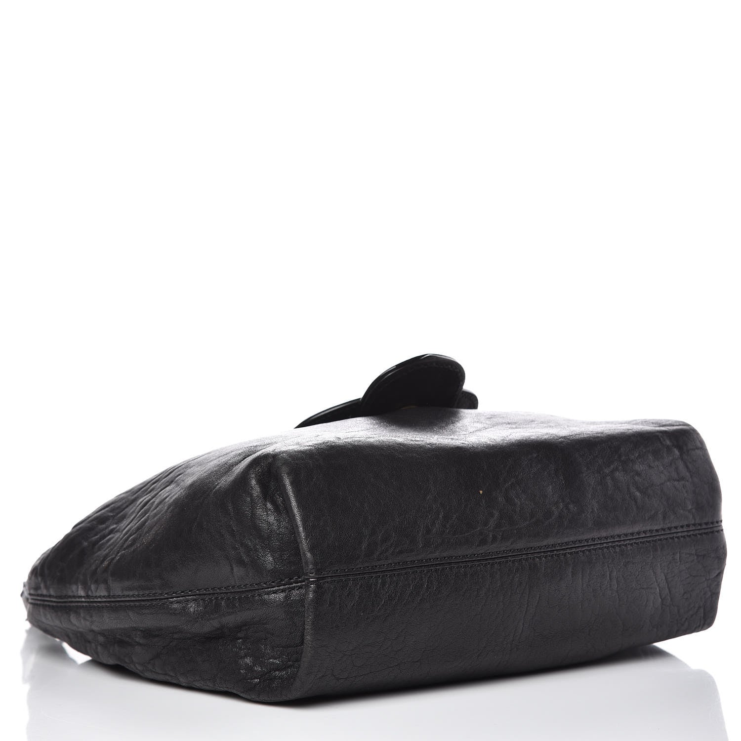 Fendi Nappa Patent B Buckle Hobo Black 4 of 11