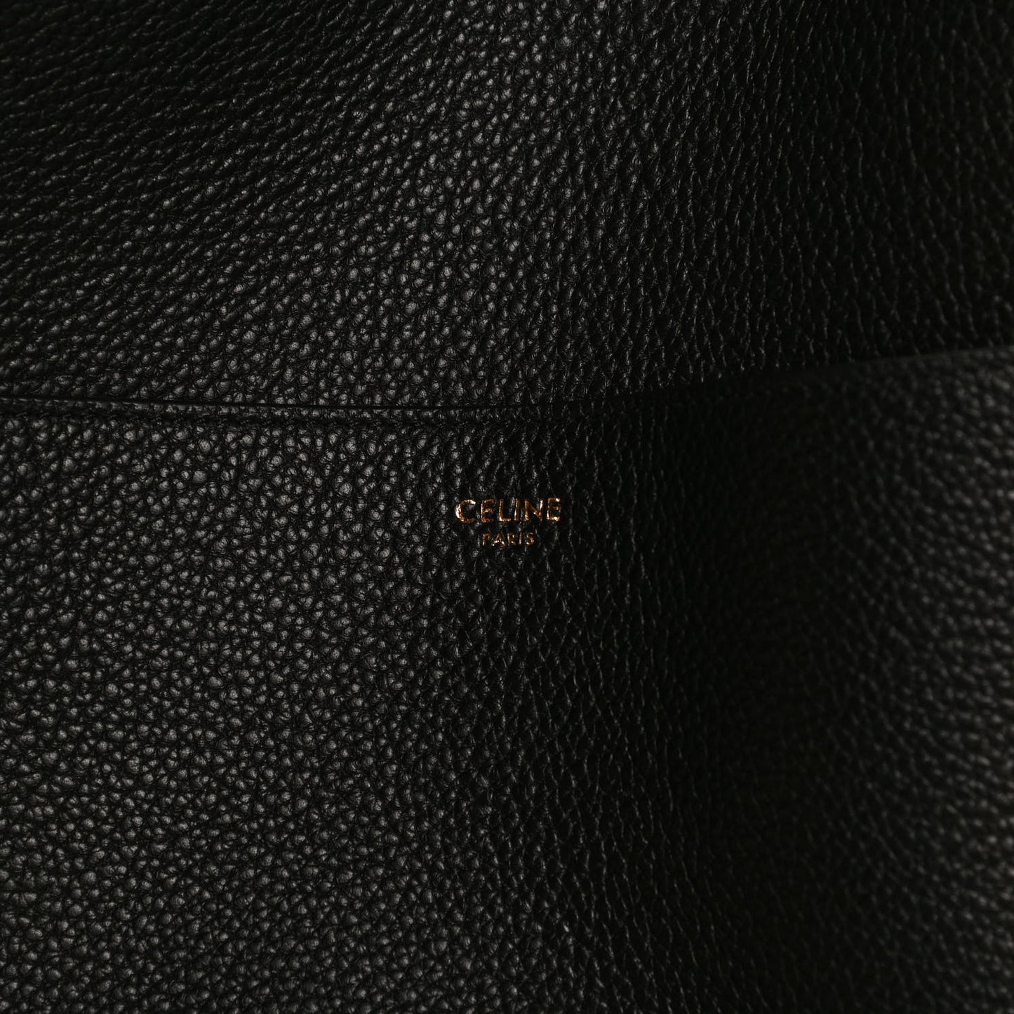 Goatskin Sangle Bucket Bag Black