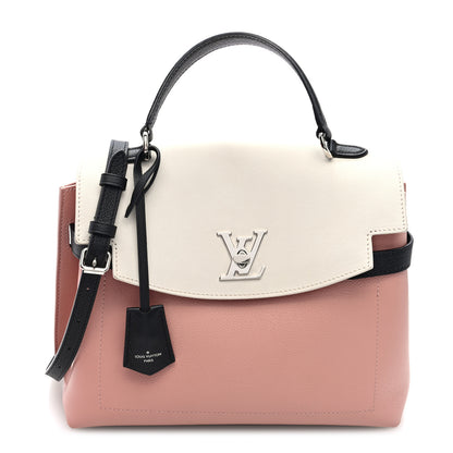 Louis Vuitton Soft Calfskin Lockme Ever Rose Ballet White Maito Black 1 of 9