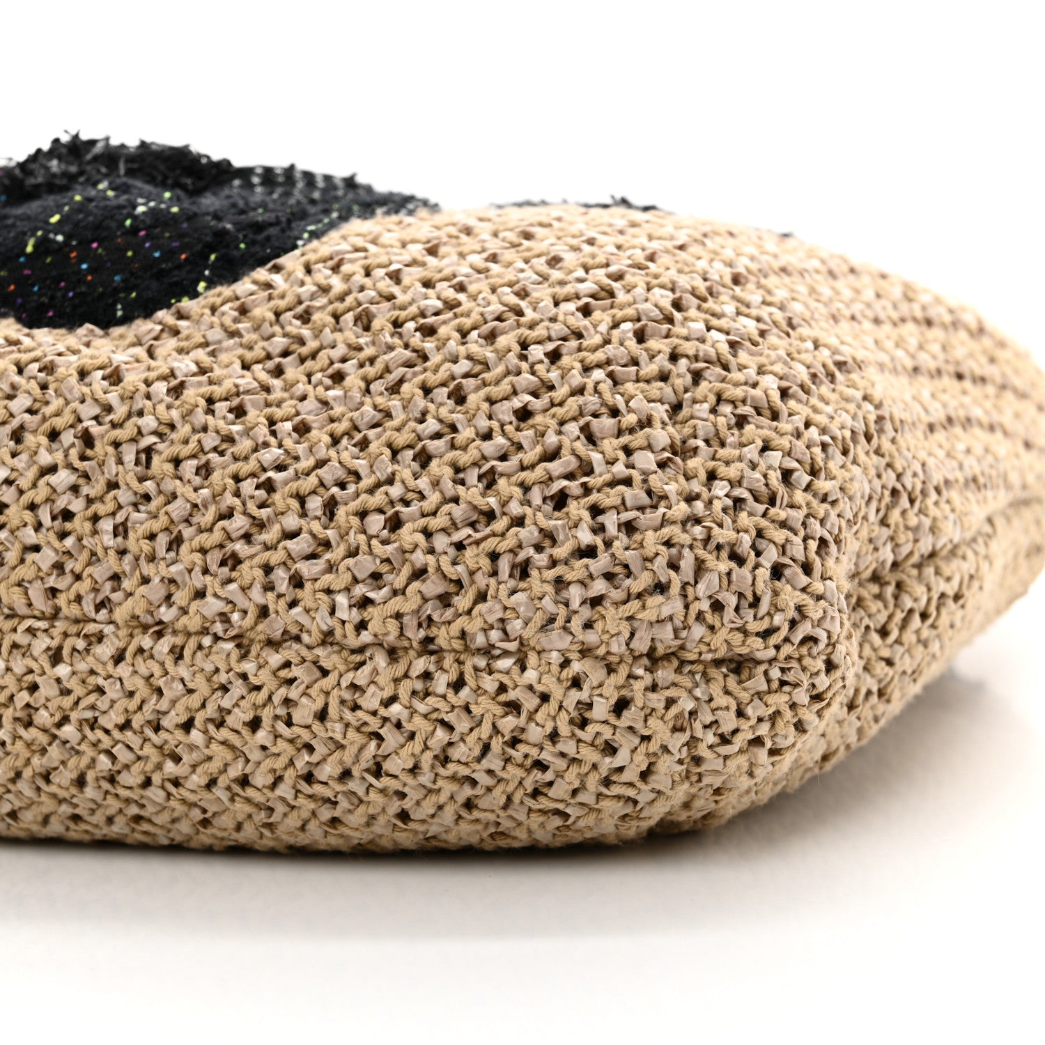Chanel Tweed Woven Raffia Country Coco Hobo 10 of 10