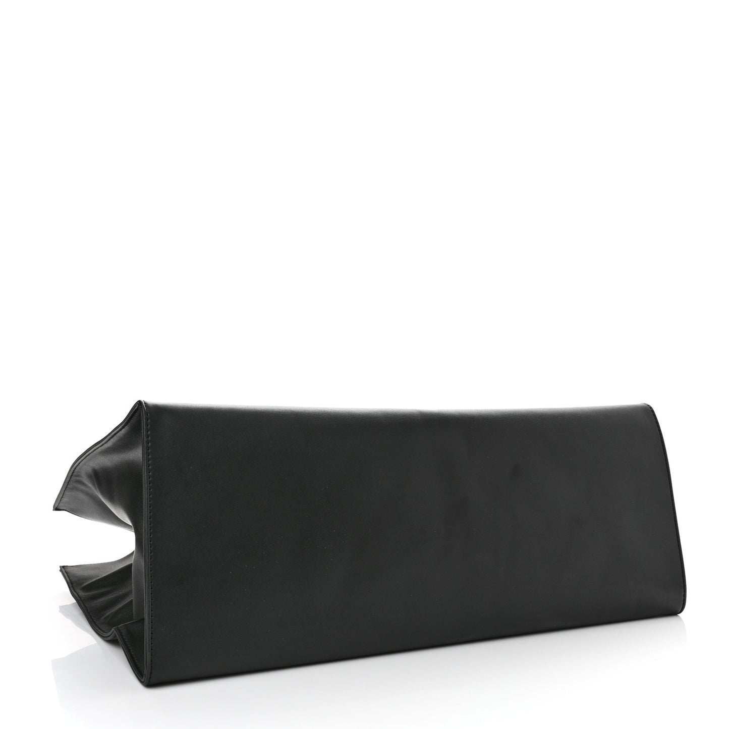 Vegan Leather Large Shopping Bag Black