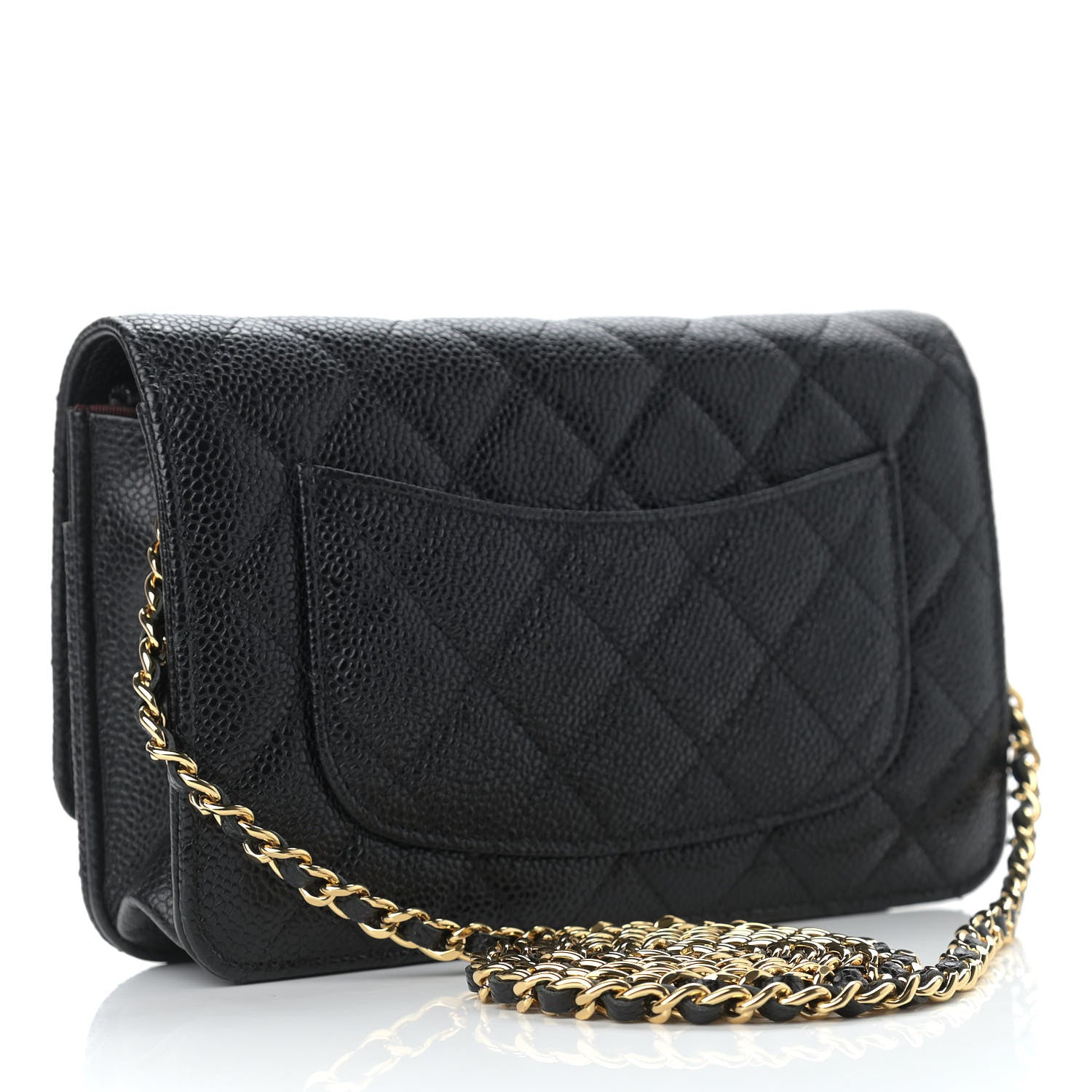 Chanel Caviar Quilted Wallet On Chain WOC Black 3 of 10