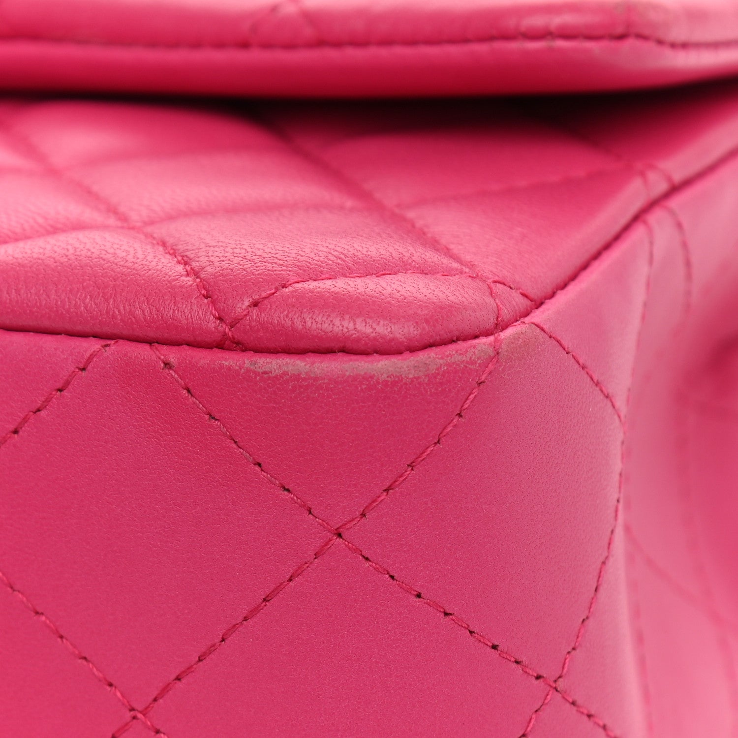 Chanel Lambskin Quilted Mini Rectangular Flap Fuchsia 19 of 22
