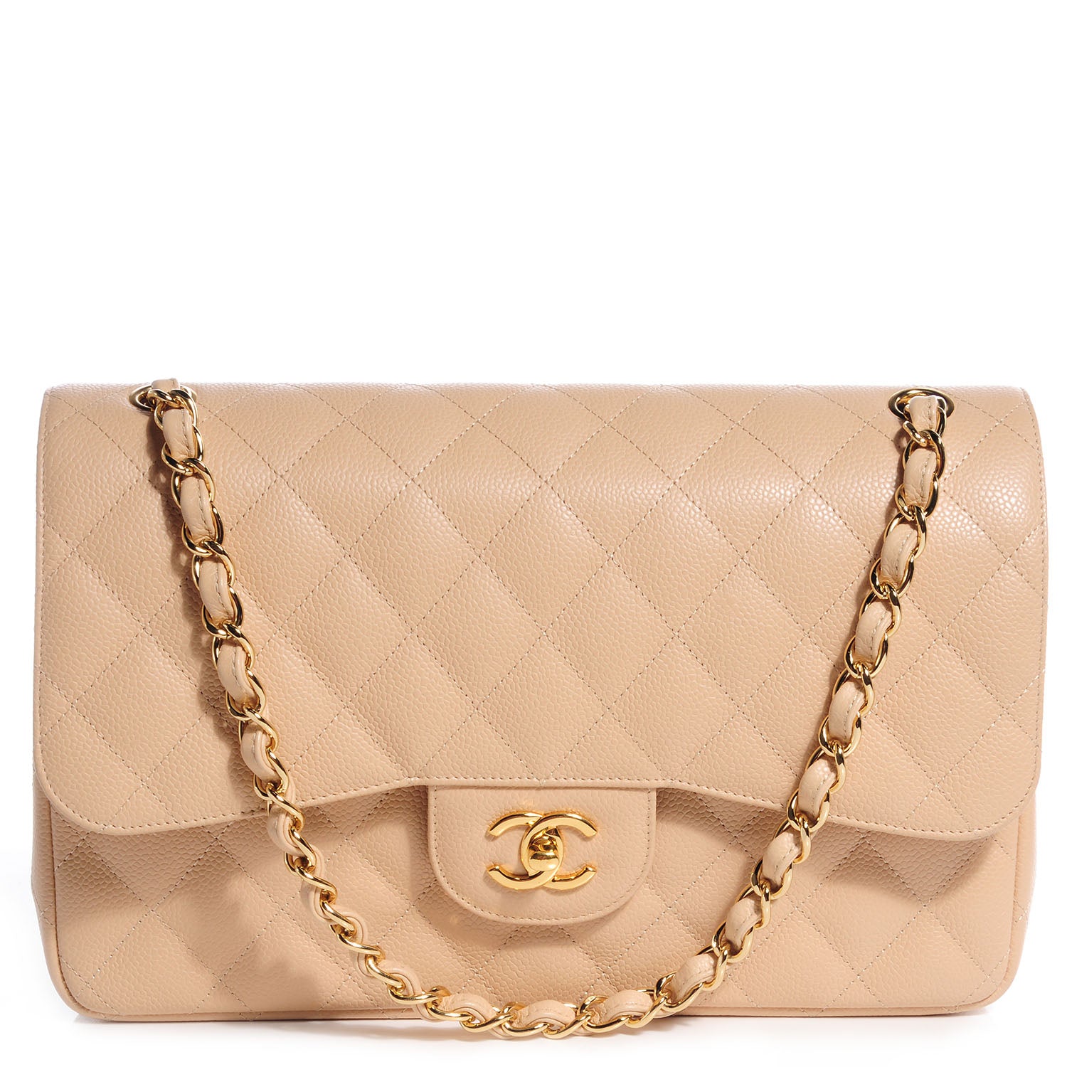 Chanel Caviar Jumbo Double Flap Beige Clair 1 of 9