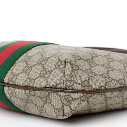 Gucci GG Supreme Monogram Web Small Ophidia Half Moon Hobo Brown 11 of 11