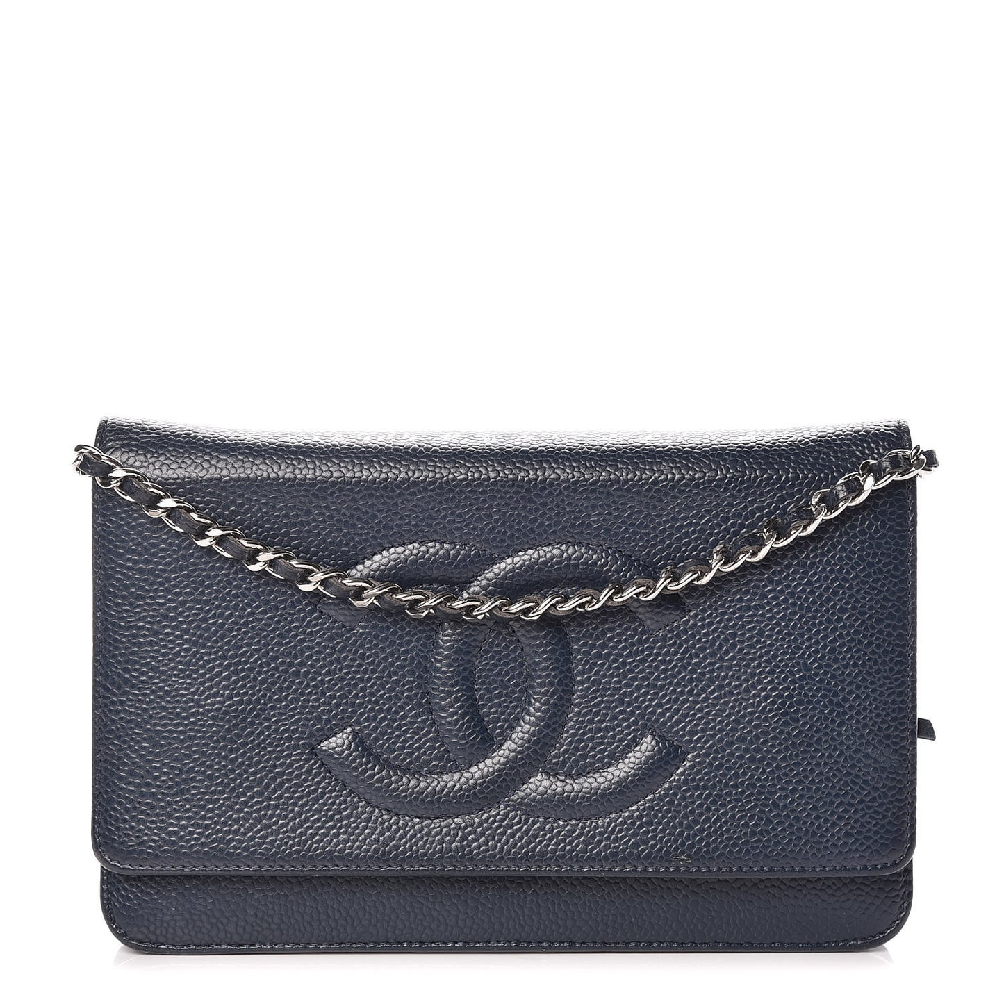 Caviar Timeless CC Wallet On Chain WOC Navy Blue