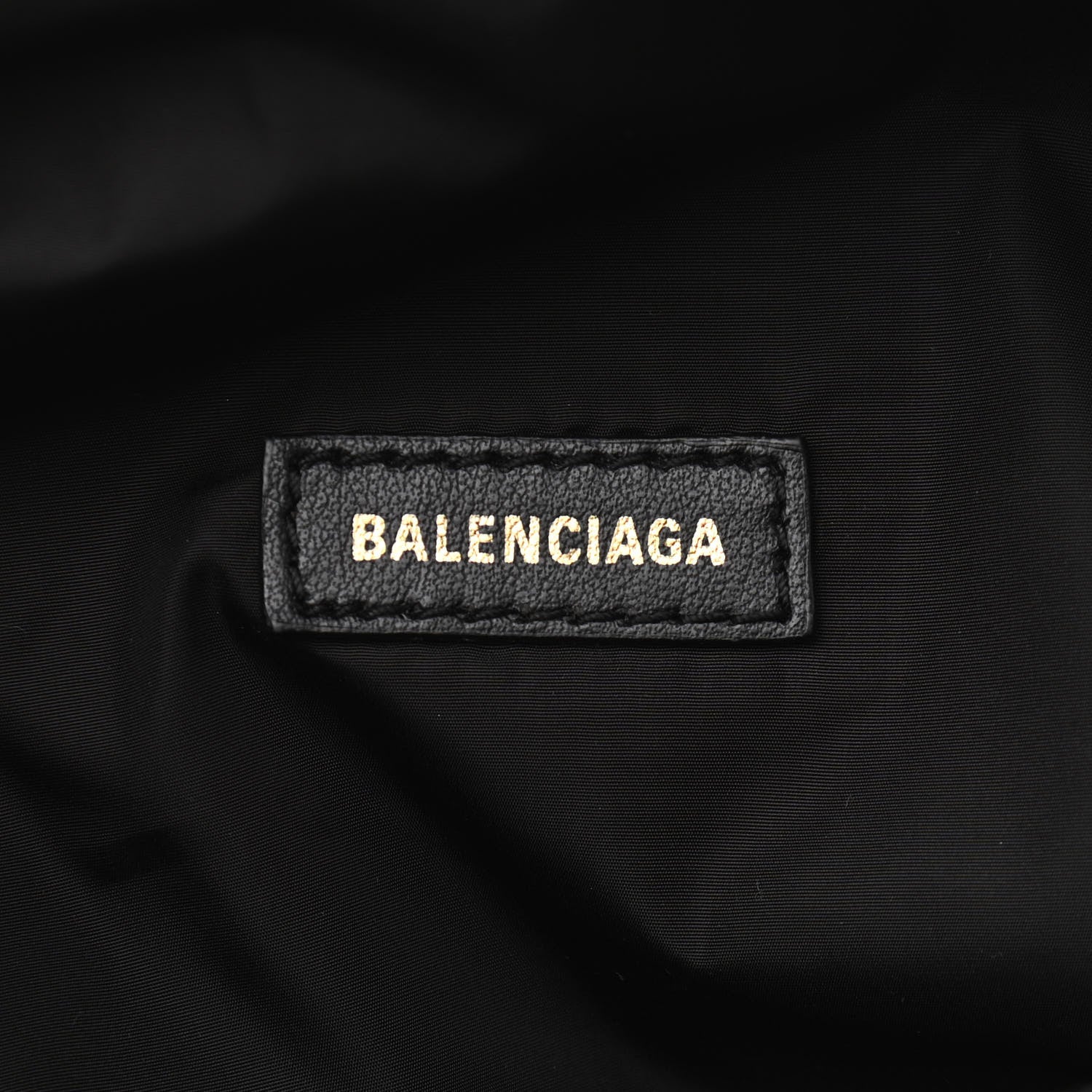 Balenciaga Sport Nylon Logo Embroidered Wheel Belt Bag Black White 6 of 11