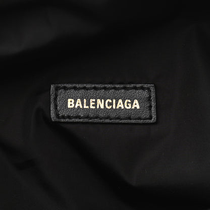 Balenciaga Sport Nylon Logo Embroidered Wheel Belt Bag Black White 6 of 11