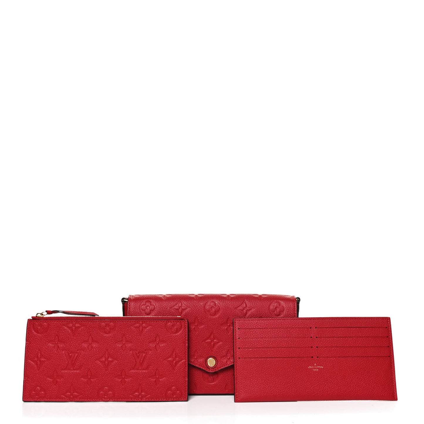 Empreinte Pochette Felicie Chain Wallet Scarlet