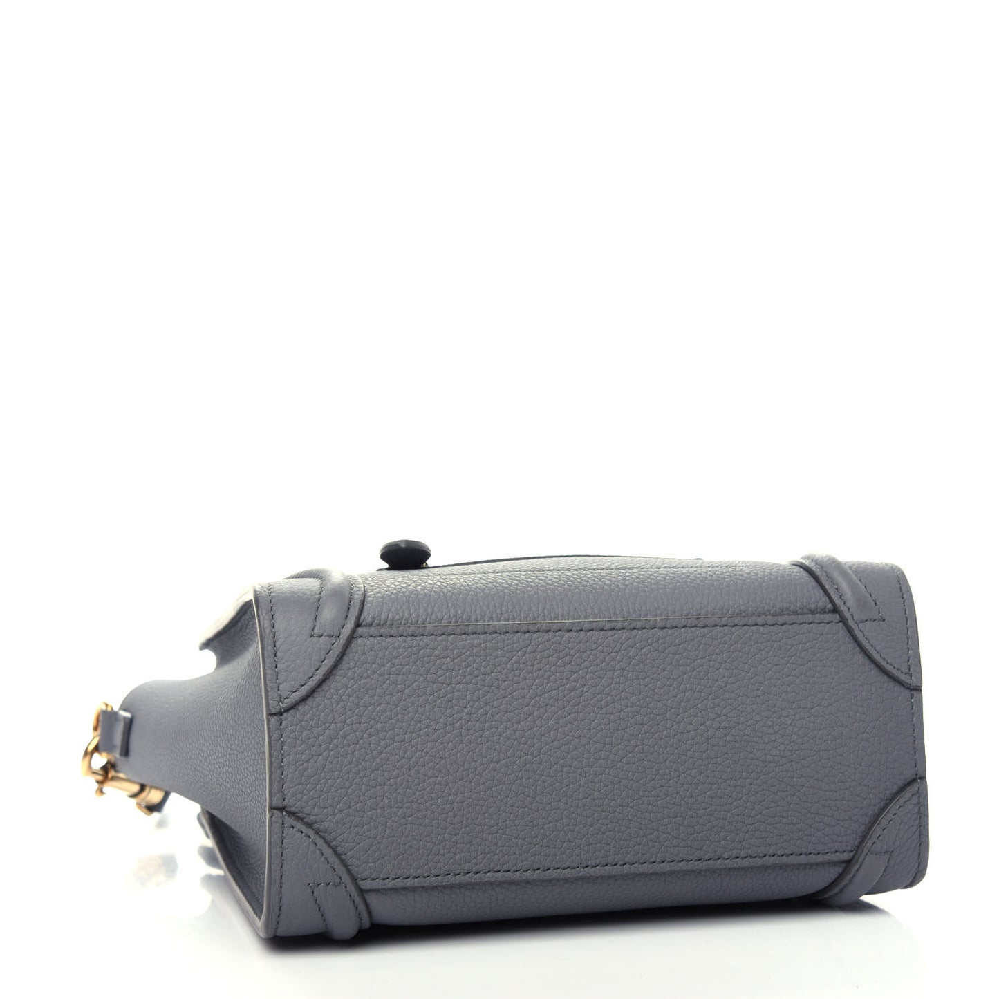 Baby Drummed Calfskin Nano Luggage Kohl