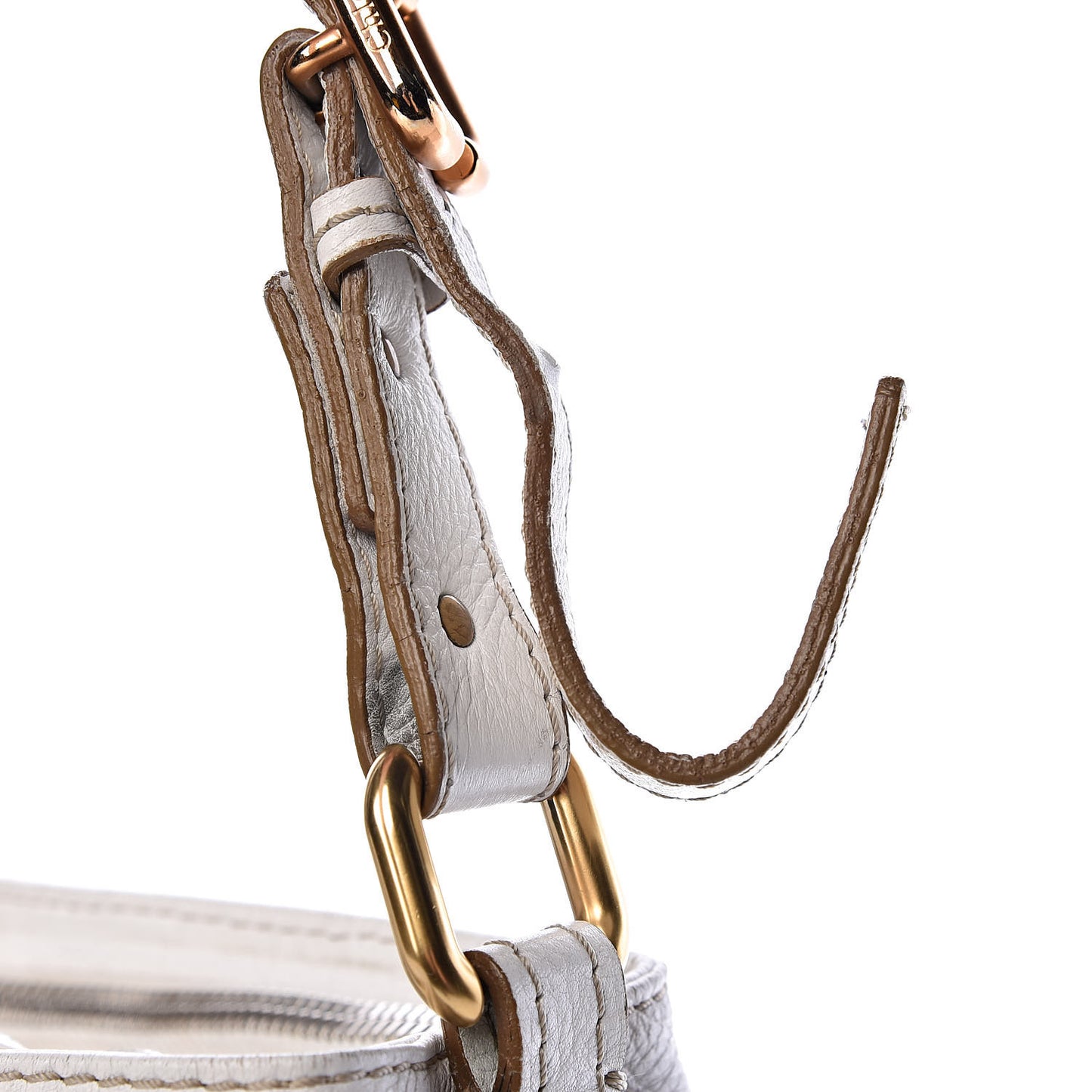 Calfskin Paddington Hobo White