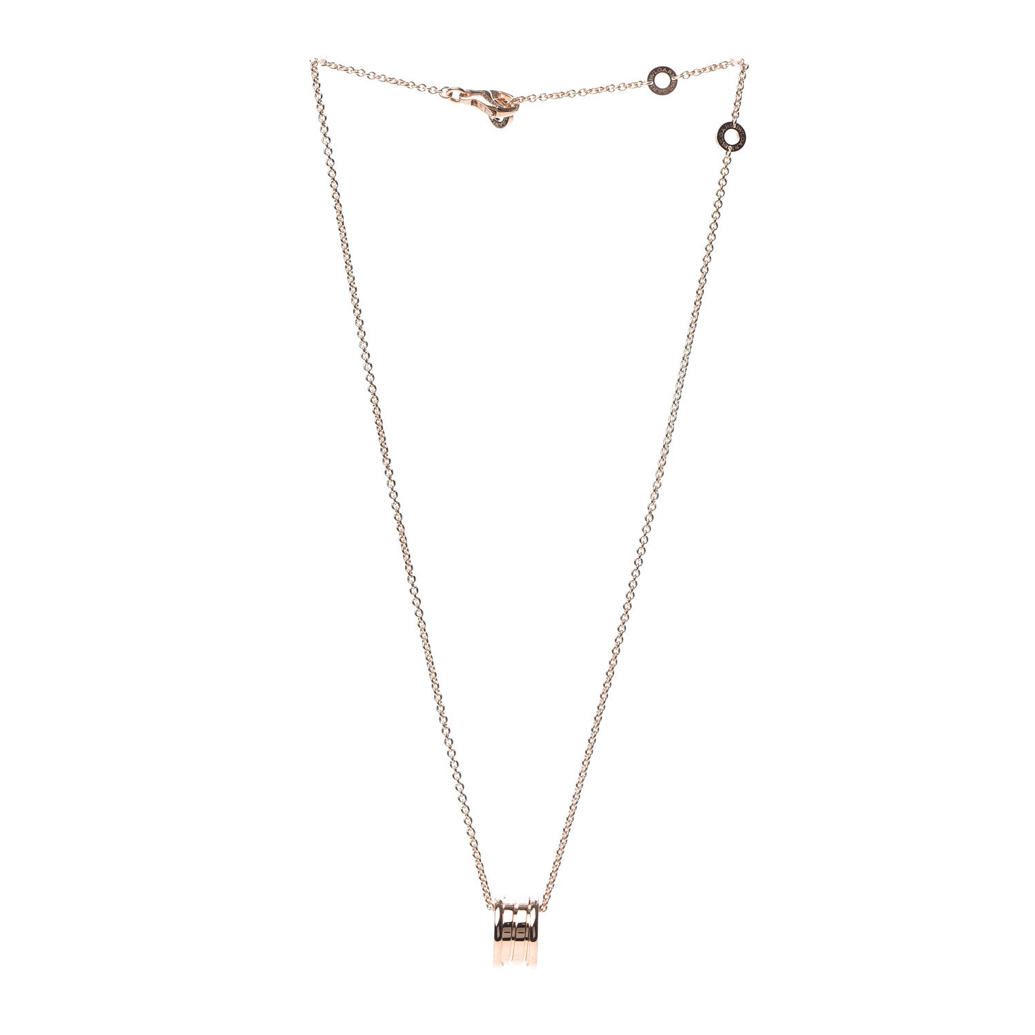 Bulgari 18K Rose Gold B.Zero1 Pendant Necklace 3 of 8