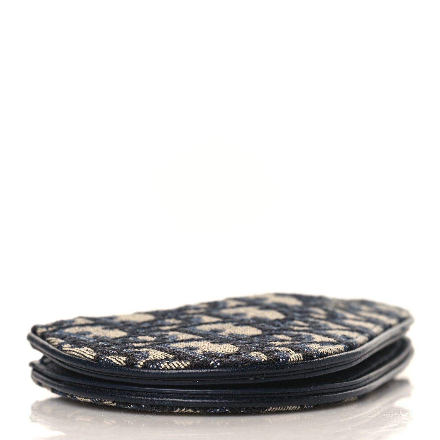 Christian Dior Oblique Saddle Coin Purse Blue 5 of 10