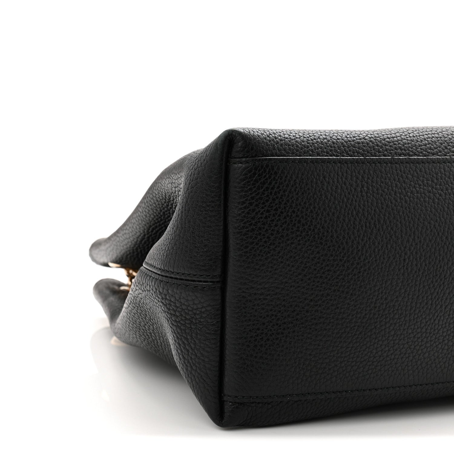 Gucci Pebbled Calfskin Medium Soho Chain Shoulder Bag Black 9 of 11