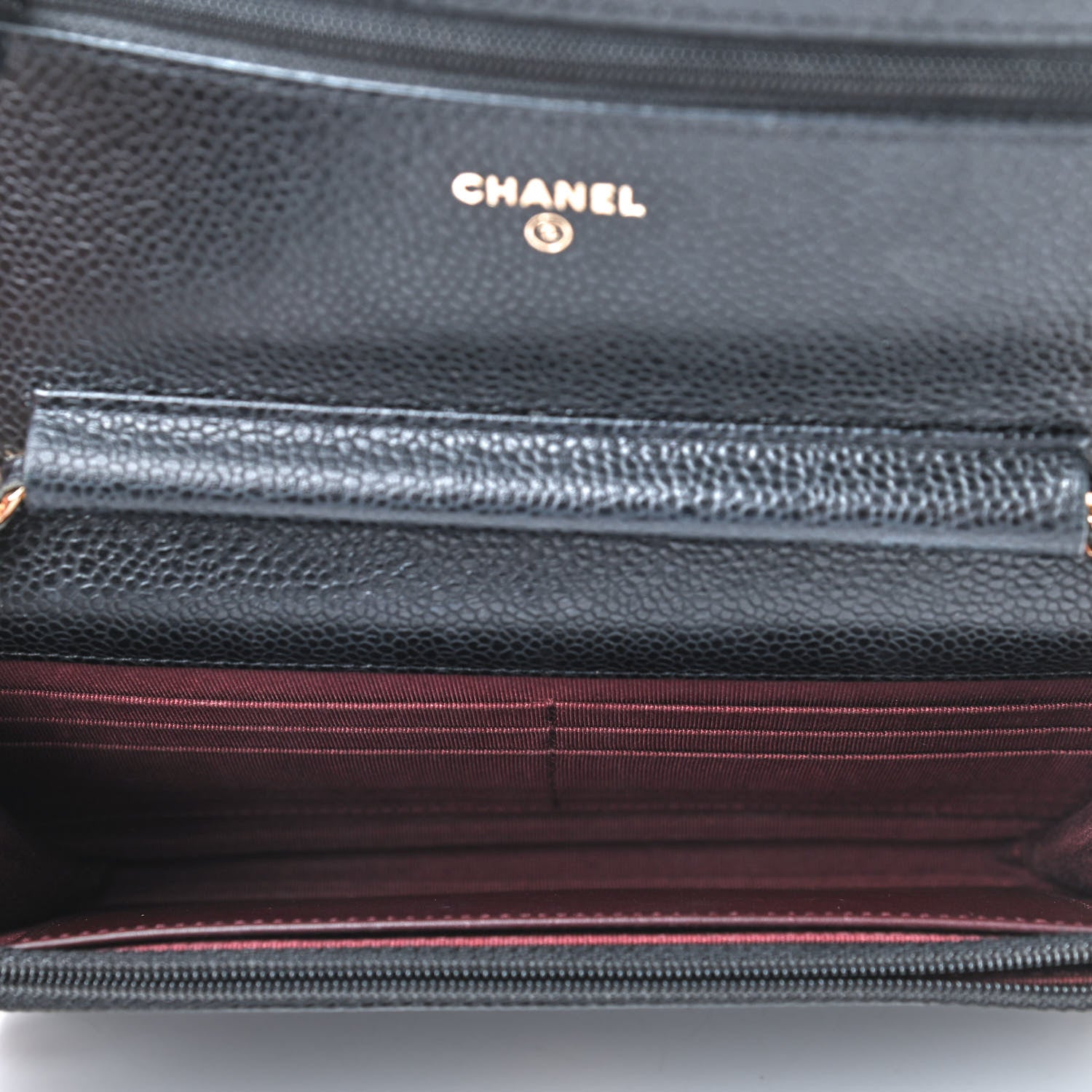 Chanel Caviar Quilted Wallet On Chain WOC Black 4 of 9