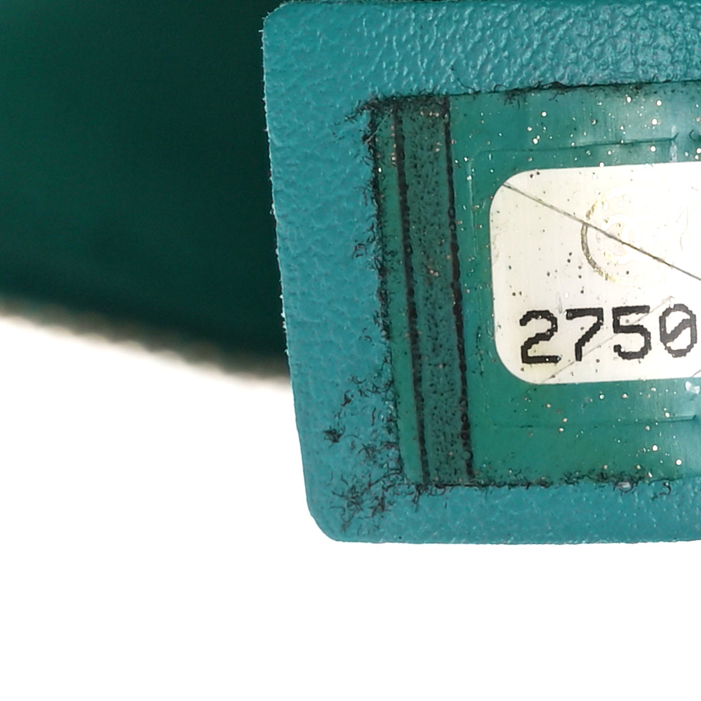 Calfskin Stitched Enamel CC Camera Case Bag Green