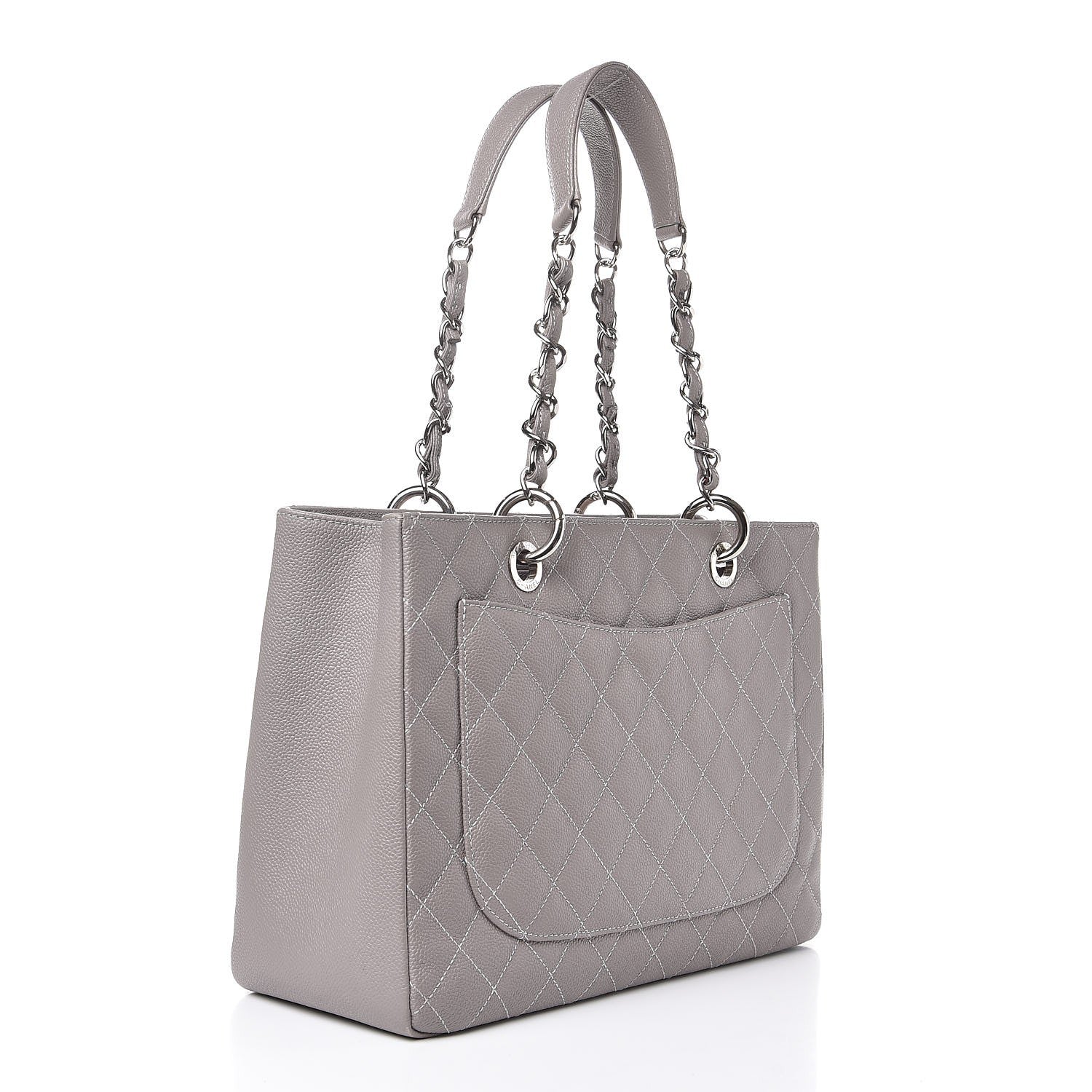 Chanel Caviar Quilted Grand Shopping Tote GST Gris Clair 3 of 15