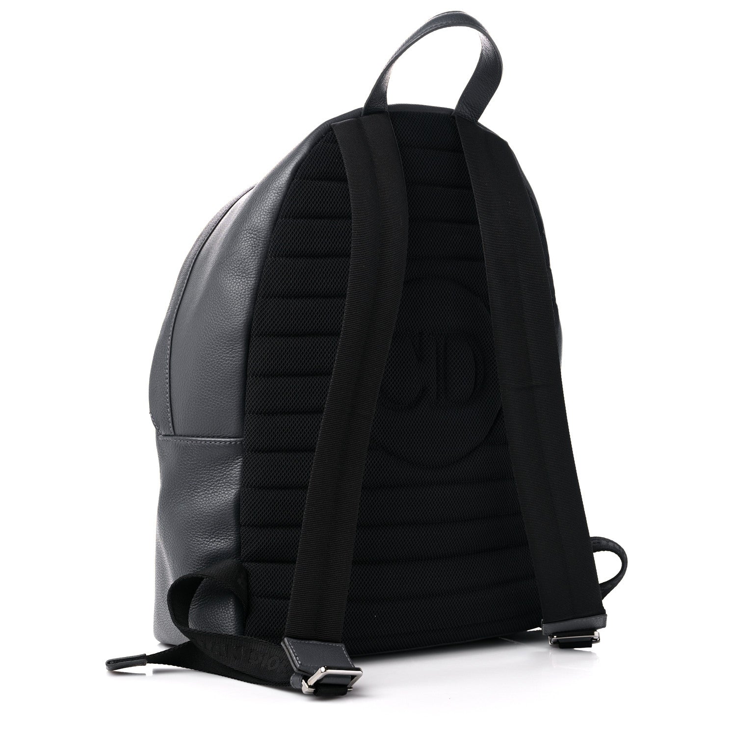 Christian Dior Calfskin Atelier Signature Print Backpack Grey 2 of 9
