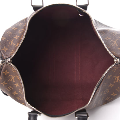 Louis Vuitton Monogram Macassar Keepall Bandouliere 45 6 of 10