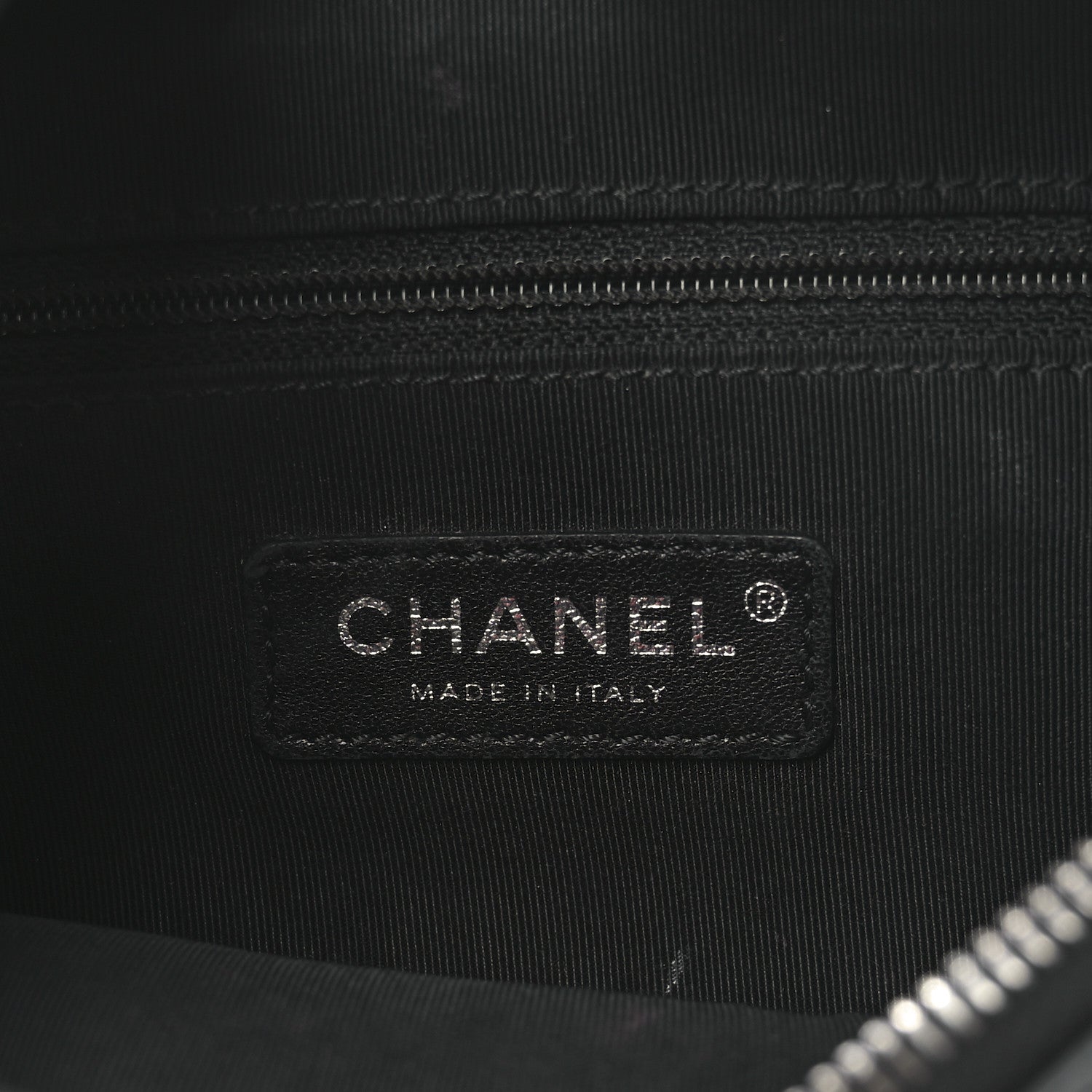 Chanel Calfskin Chain 20s Signe Waist Bag Black 6 of 10