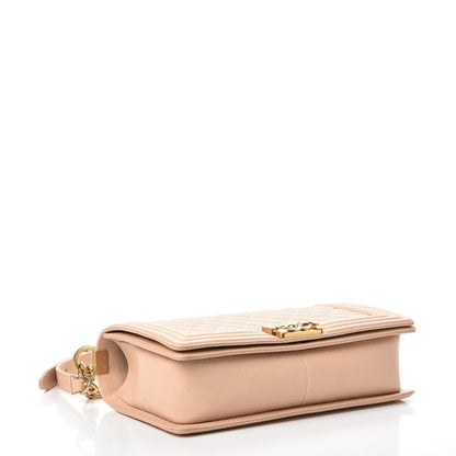 Chanel Caviar Quilted New Medium Boy Flap Light Beige 5 of 13