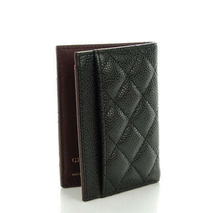Chanel Caviar Quilted Card Holder Wallet Black 3 of 7