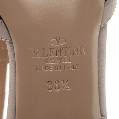 Valentino Garavani Patent Nappa Rockstud Ankle Strap 65mm Pumps 38.5 Black Poudre 6 of 7