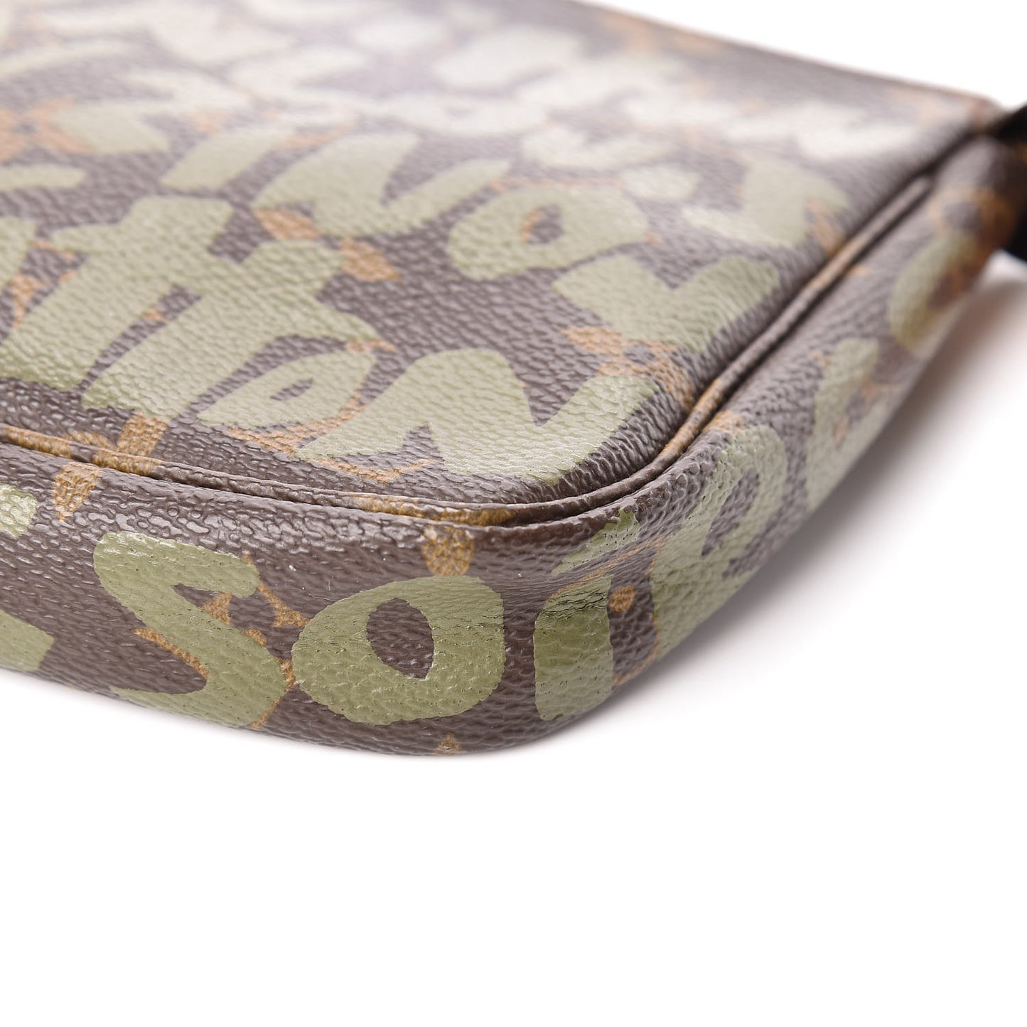 Monogram Graffiti Pochette Accessories Kaki