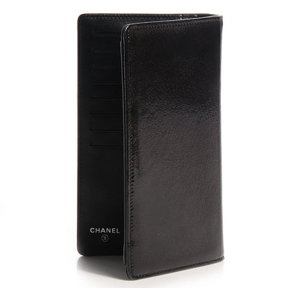 Chanel Patent CC Yen Wallet Black 4 of 9