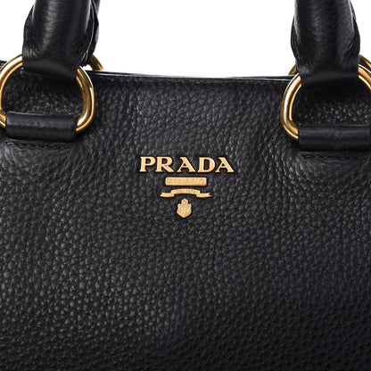 Prada Vitello Daino Shopping Tote Black 10 of 10
