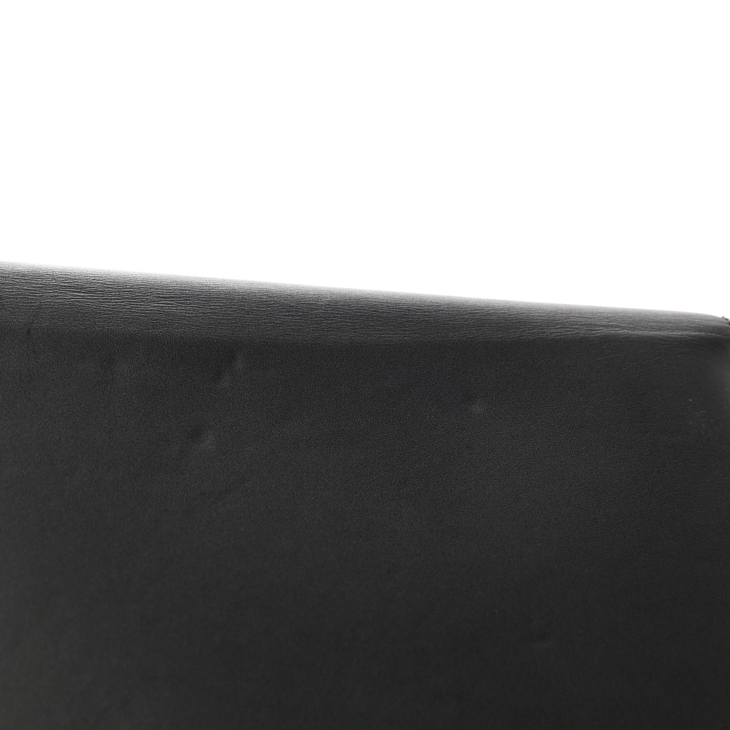Calfskin Medallion Tribute Clutch Black