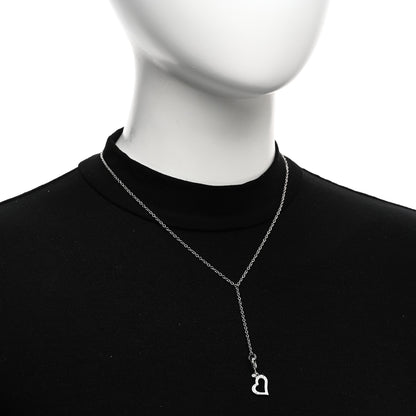 Piaget 18K White Gold Diamond Limelight Heart Lariat Necklace 2 of 5