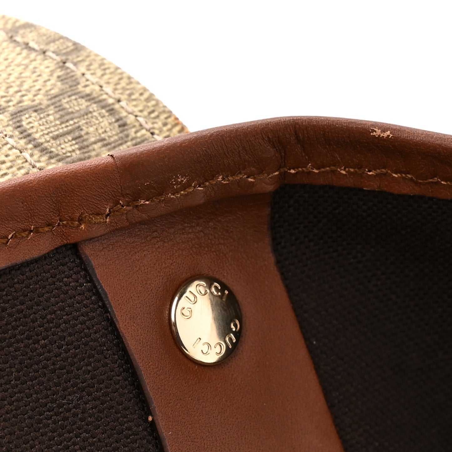 GG Plus Monogram Small Signature Web Loop Vertical Tote Light Brown