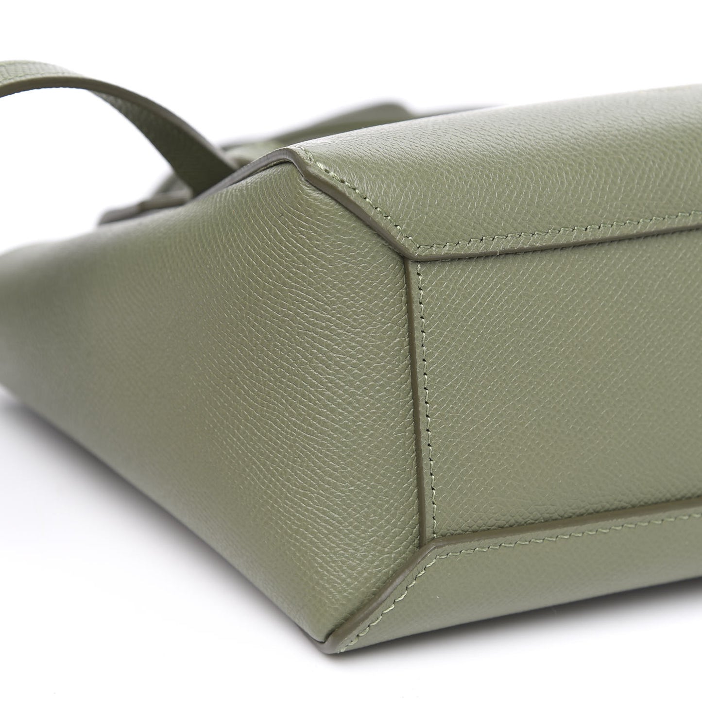Grained Calfskin Nano Belt Bag Light Khaki