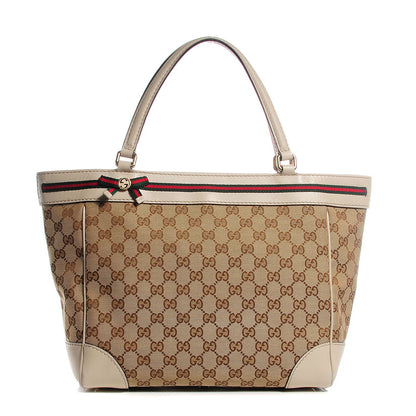 Gucci Monogram Web Medium Mayfair Tote Off White 1 of 8