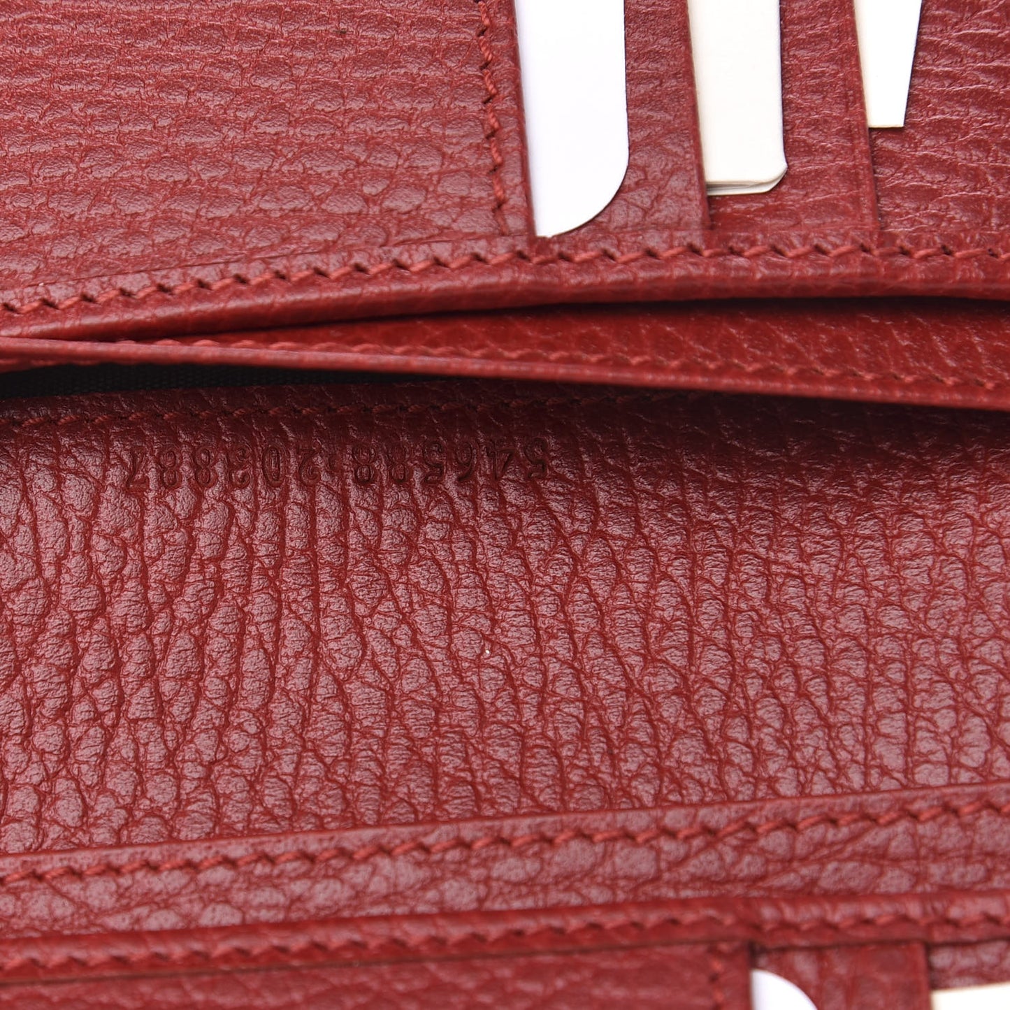 Dollar Calfskin GG Marmont Zipped Wallet Hibiscus Red