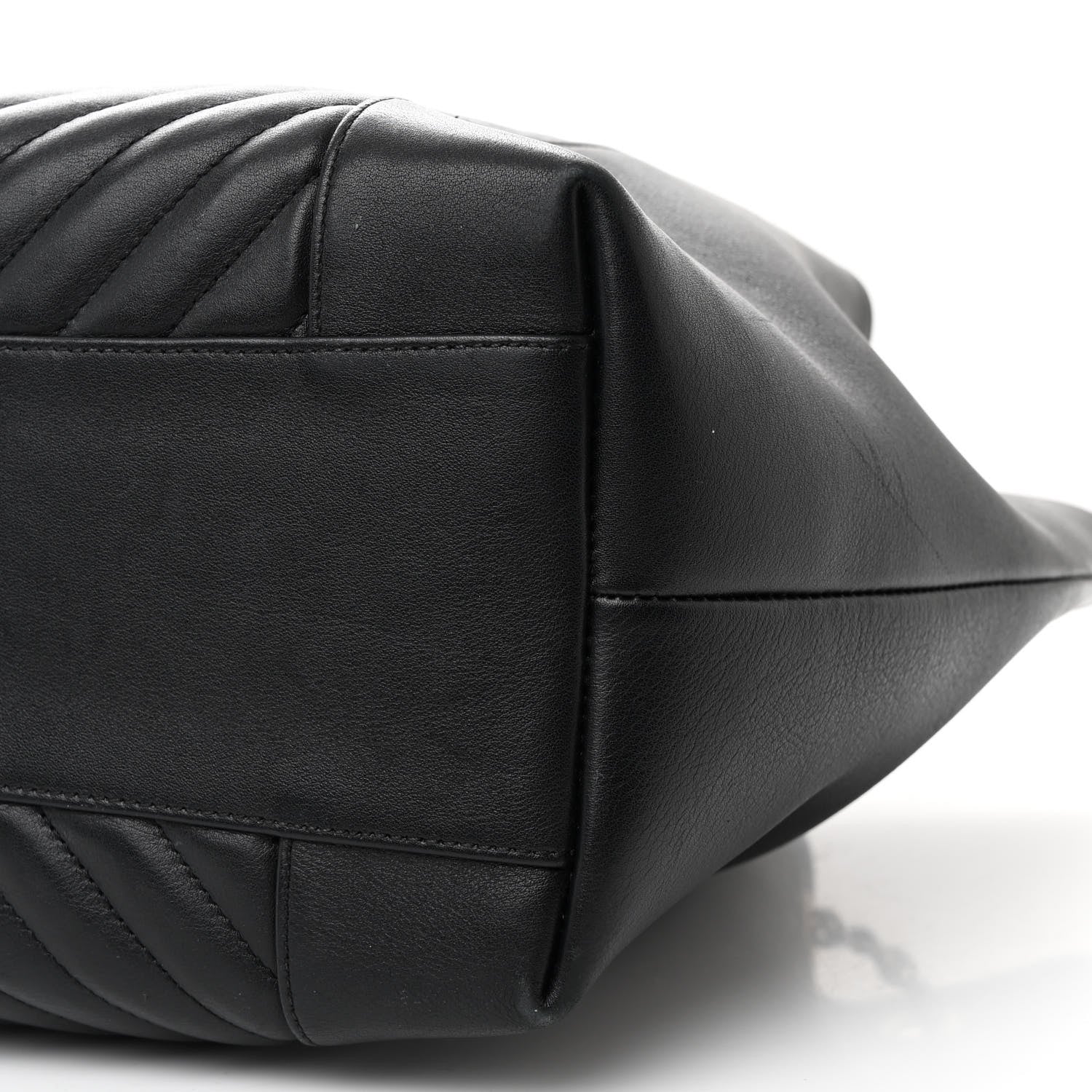 Chanel Calfskin Quilted Large Daily Shopping Bag Black 10 of 13