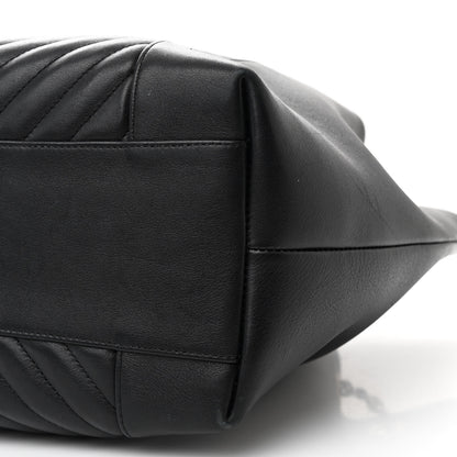 Chanel Calfskin Quilted Large Daily Shopping Bag Black 10 of 13