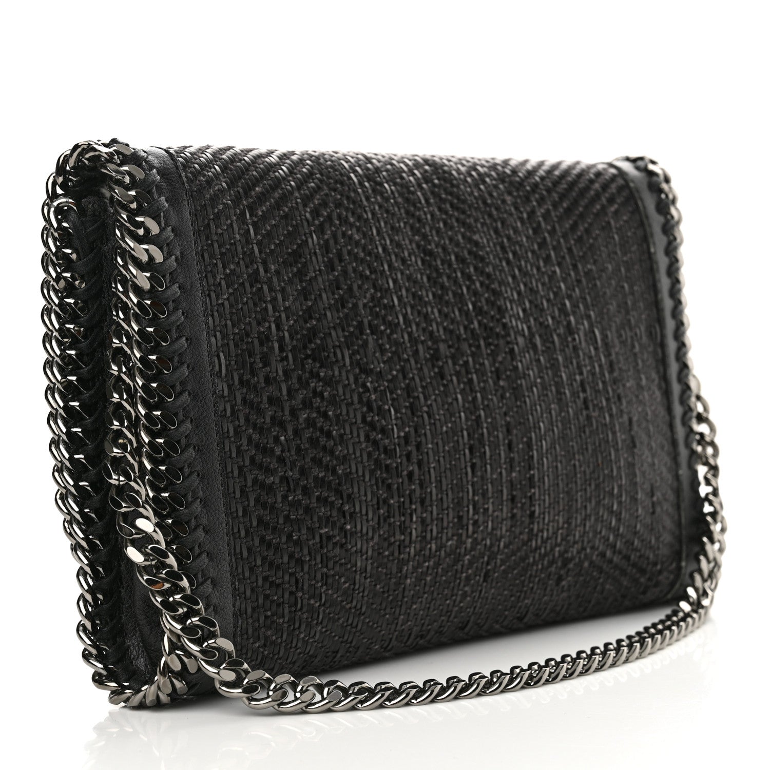 Stella McCartney Braided Falabella Clutch Black 3 of 13