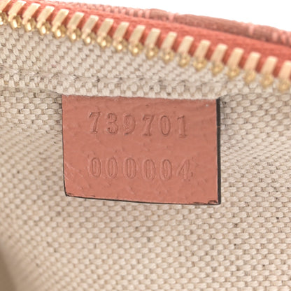 Gucci Monogram Textured Dollar Calfskin Mini Ophidia Crossbody Cloche Rose Pink 8 of 12