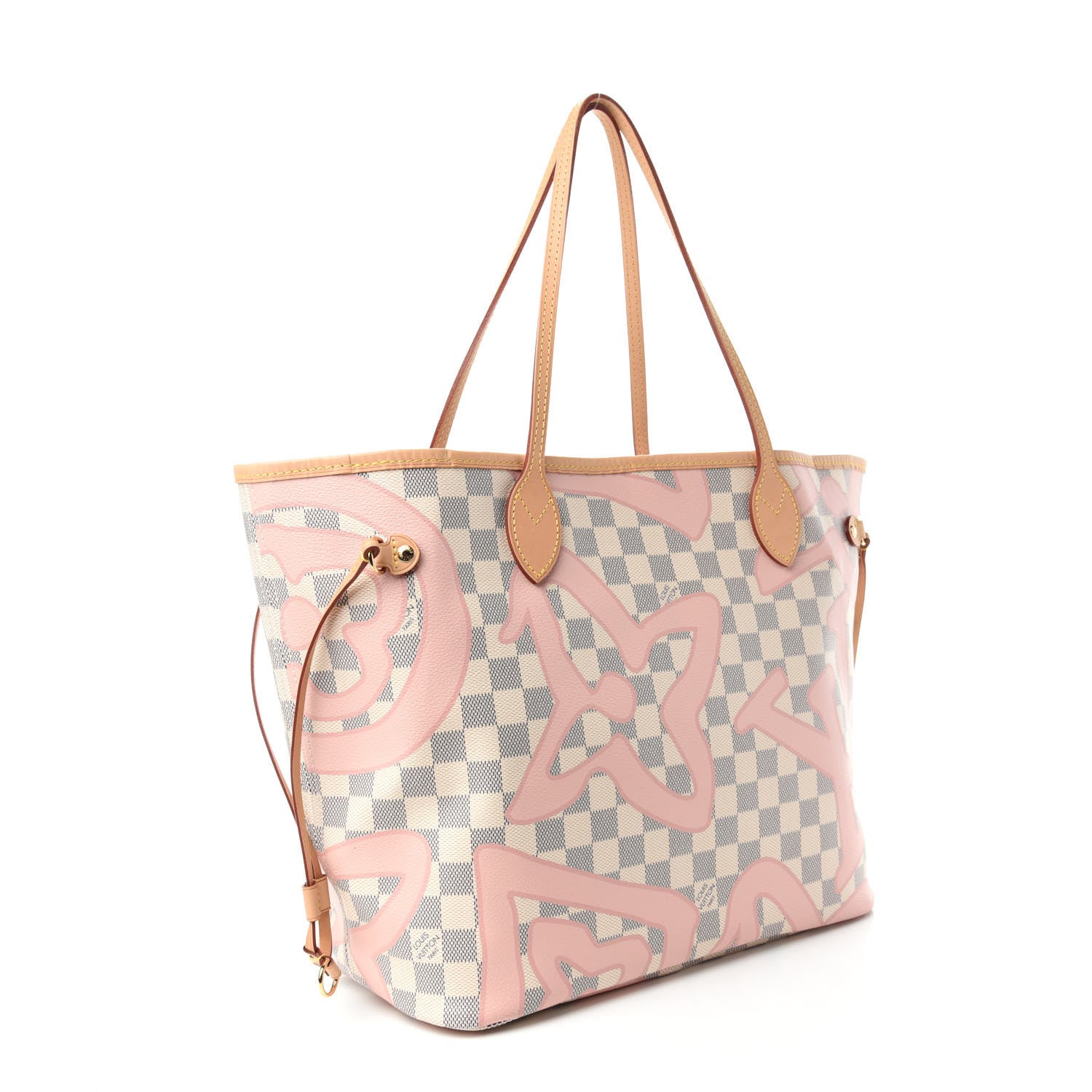 Louis Vuitton Damier Azur Tahitienne Neverfull MM 3 of 11