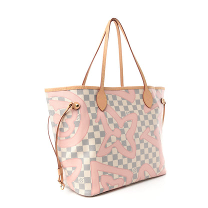Louis Vuitton Damier Azur Tahitienne Neverfull MM 3 of 11