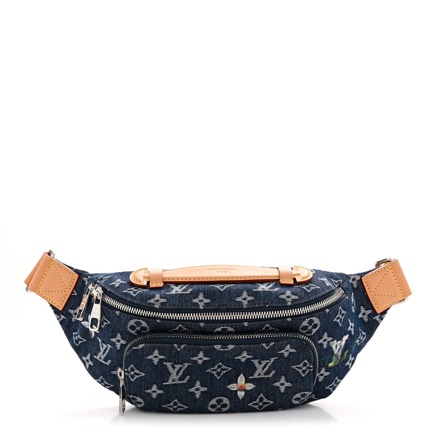 Louis Vuitton Monogram Flower Denim Rush Bumbag Blue 1 of 10