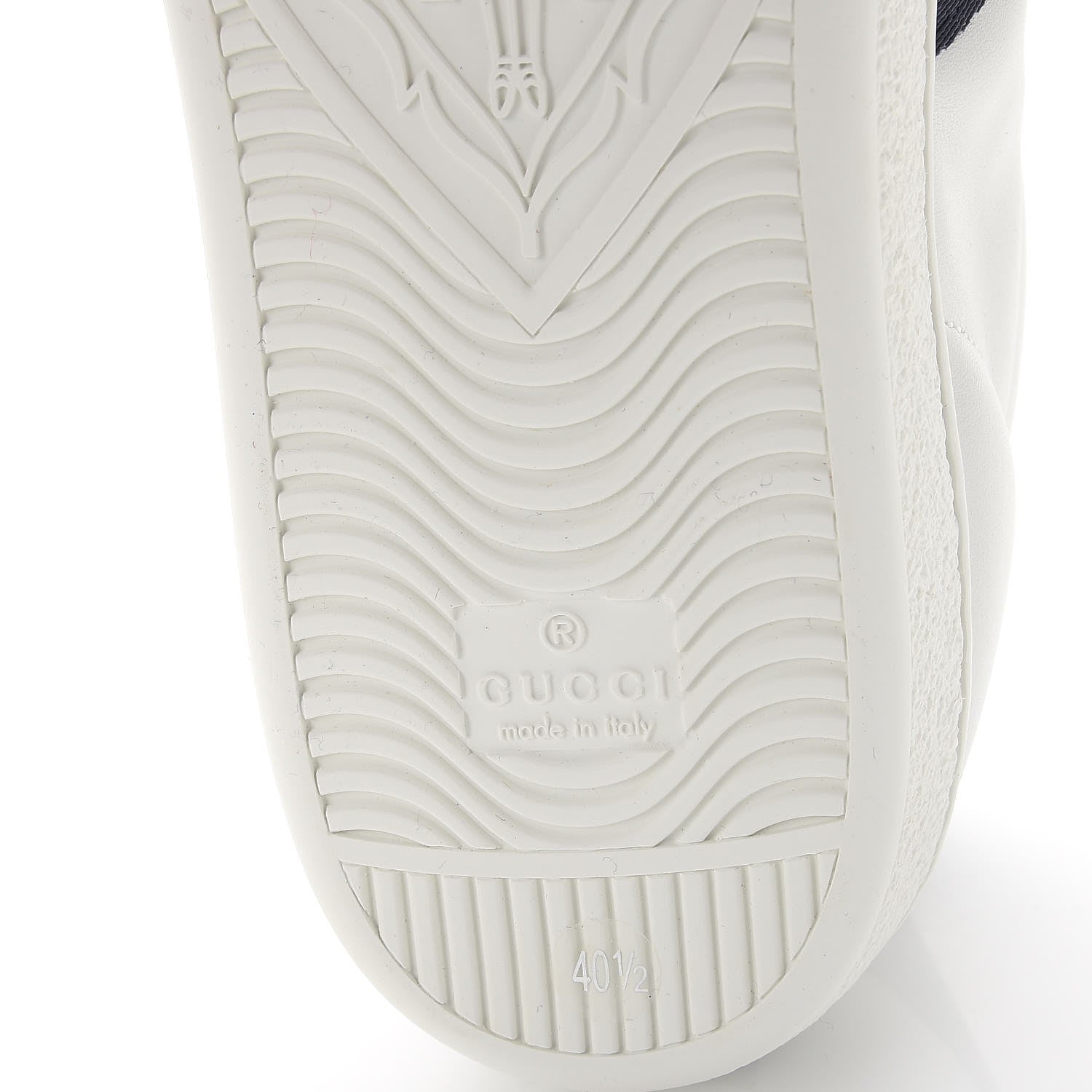 Gucci Calfskin Ayers Crystal LOVED Embroidered New Ace Sneakers 40.5 White 9 of 11